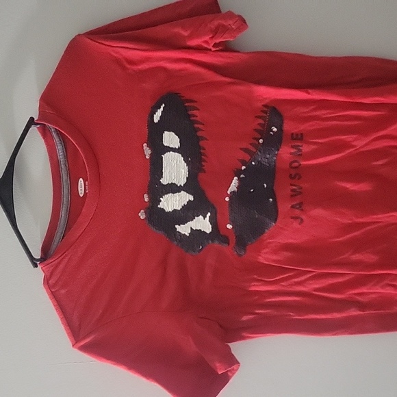 Red Old Navy Kids Trex Shirt - Picture 1 of 1